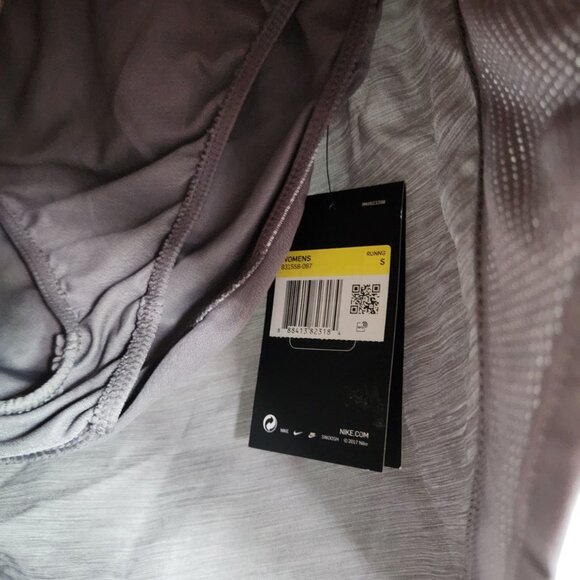 Nike Shorts Women's Small Gray Grey Lined Dri Fit Tempo Mid Rise 3" Inseam NEW - Picture 3 of 10